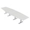 Skutchi Designs 45 in W, 165.75 in L, 29 in H, Engineered Wood Top, White HAR-HEX.IR-46x168-T-WHCYPRESS - alternate 1